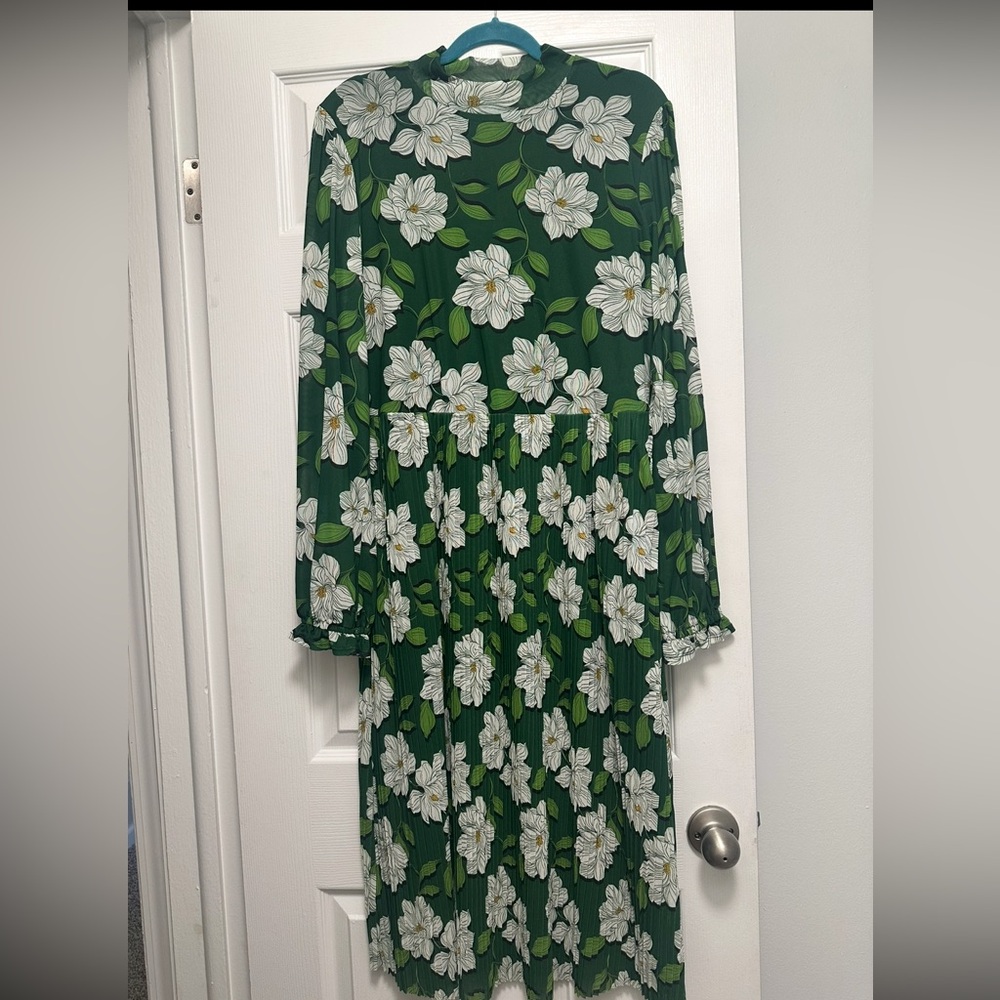 Draper James Floral Green Dress